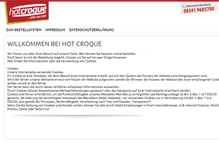 Tablet Screenshot of hot-croque.de